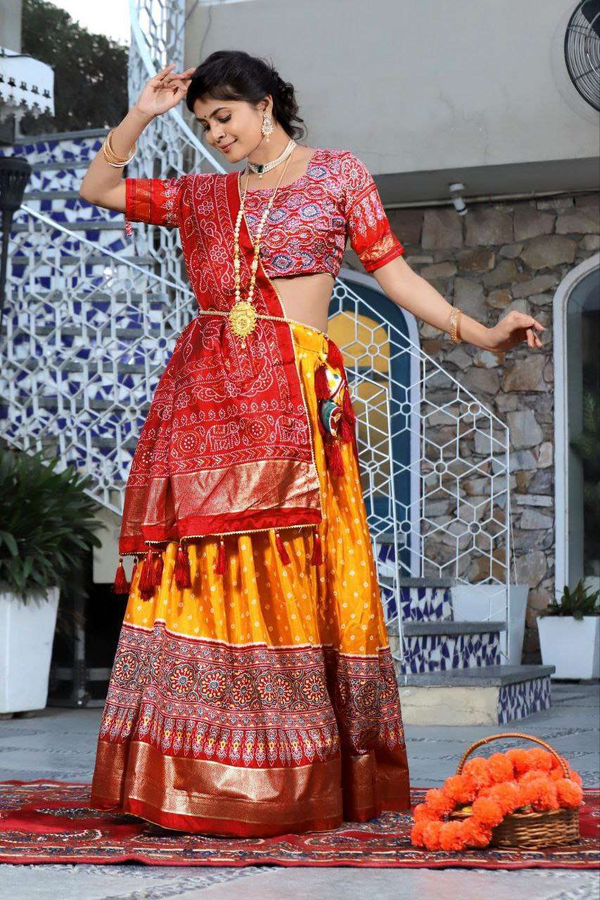 Women's Traditional Bandhani Ghagra Choli with Dupatta ? Navratri & Festive Wear - Image 11